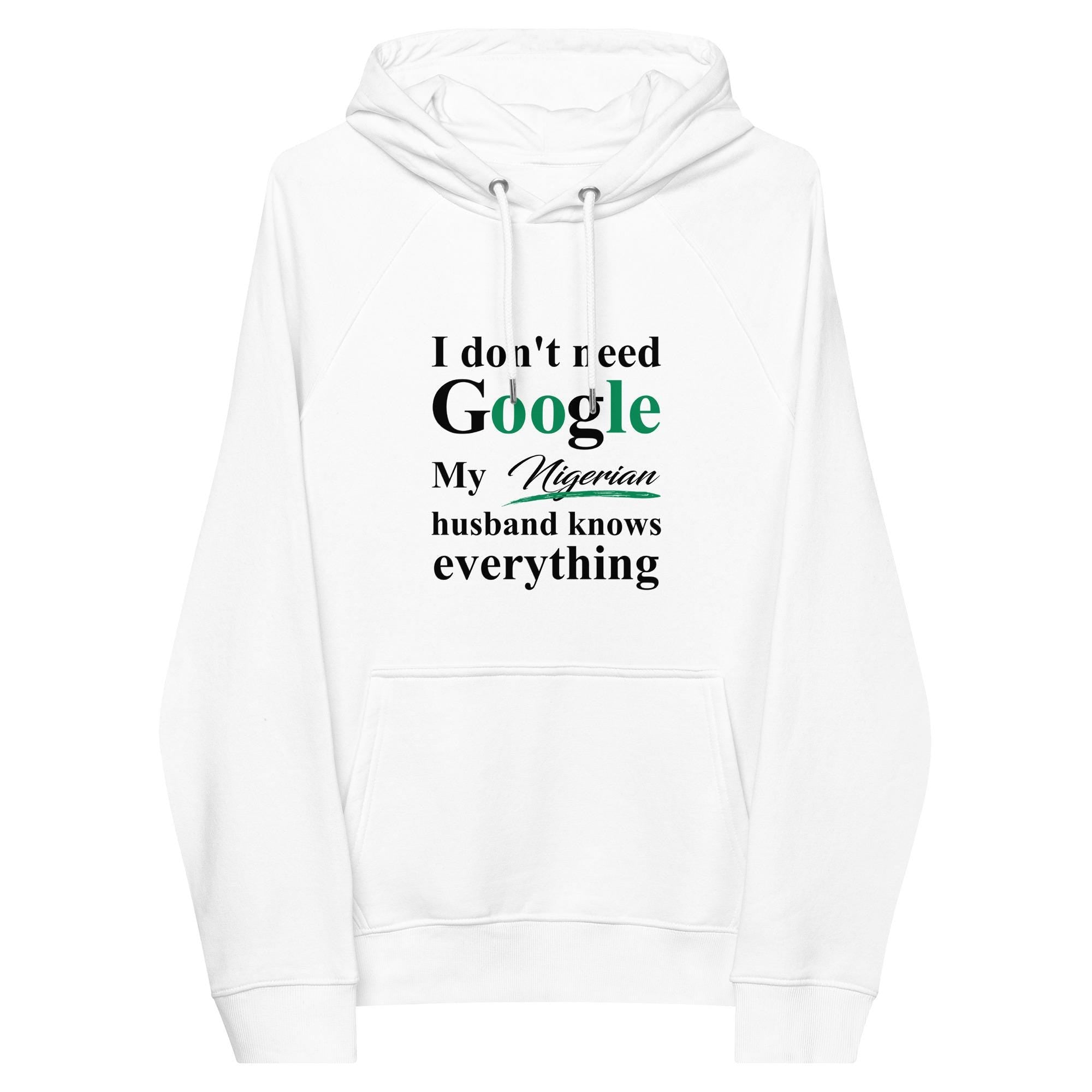 Nigerian Funny Husband eco raglan hoodie