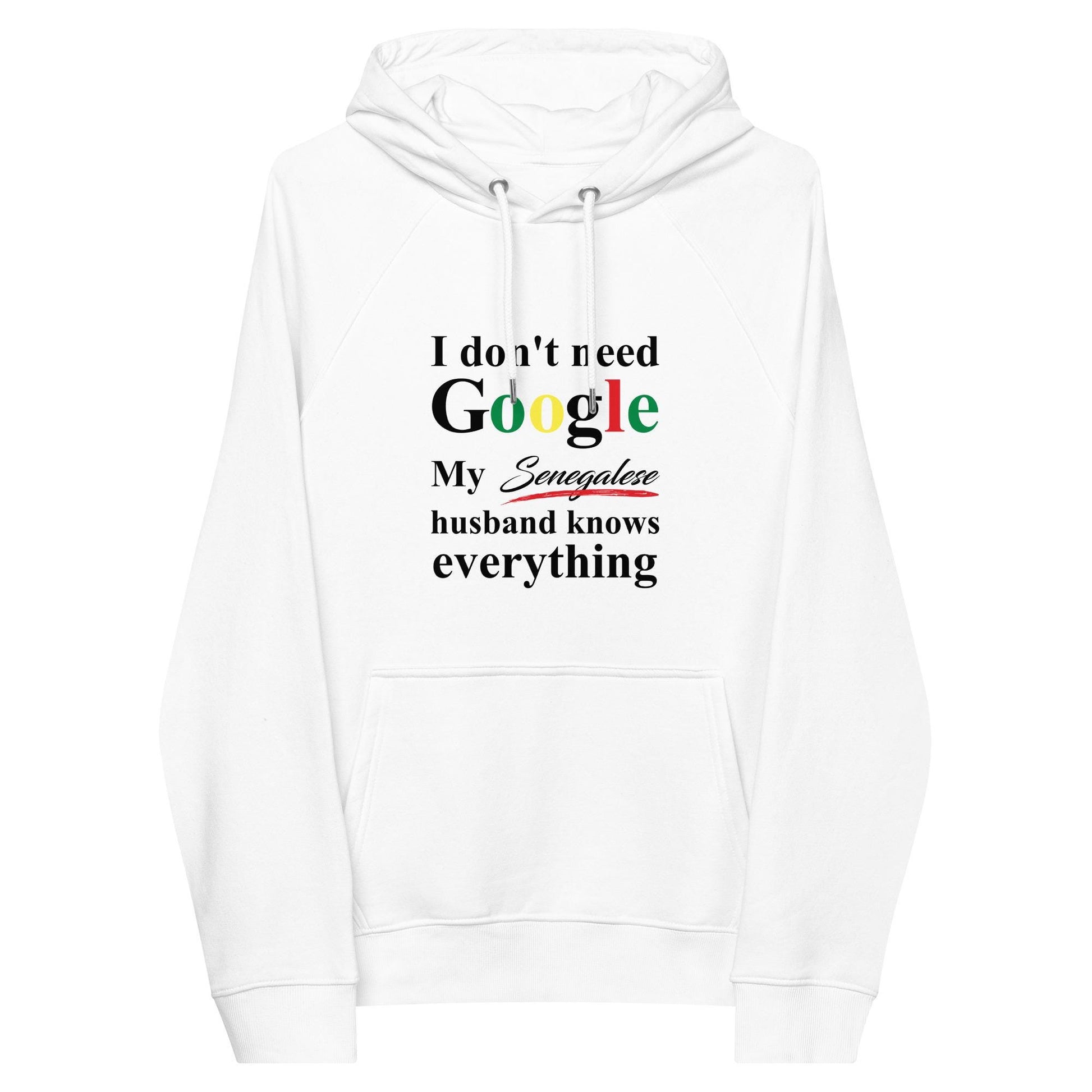 Senegalese Funny Husband eco raglan hoodie