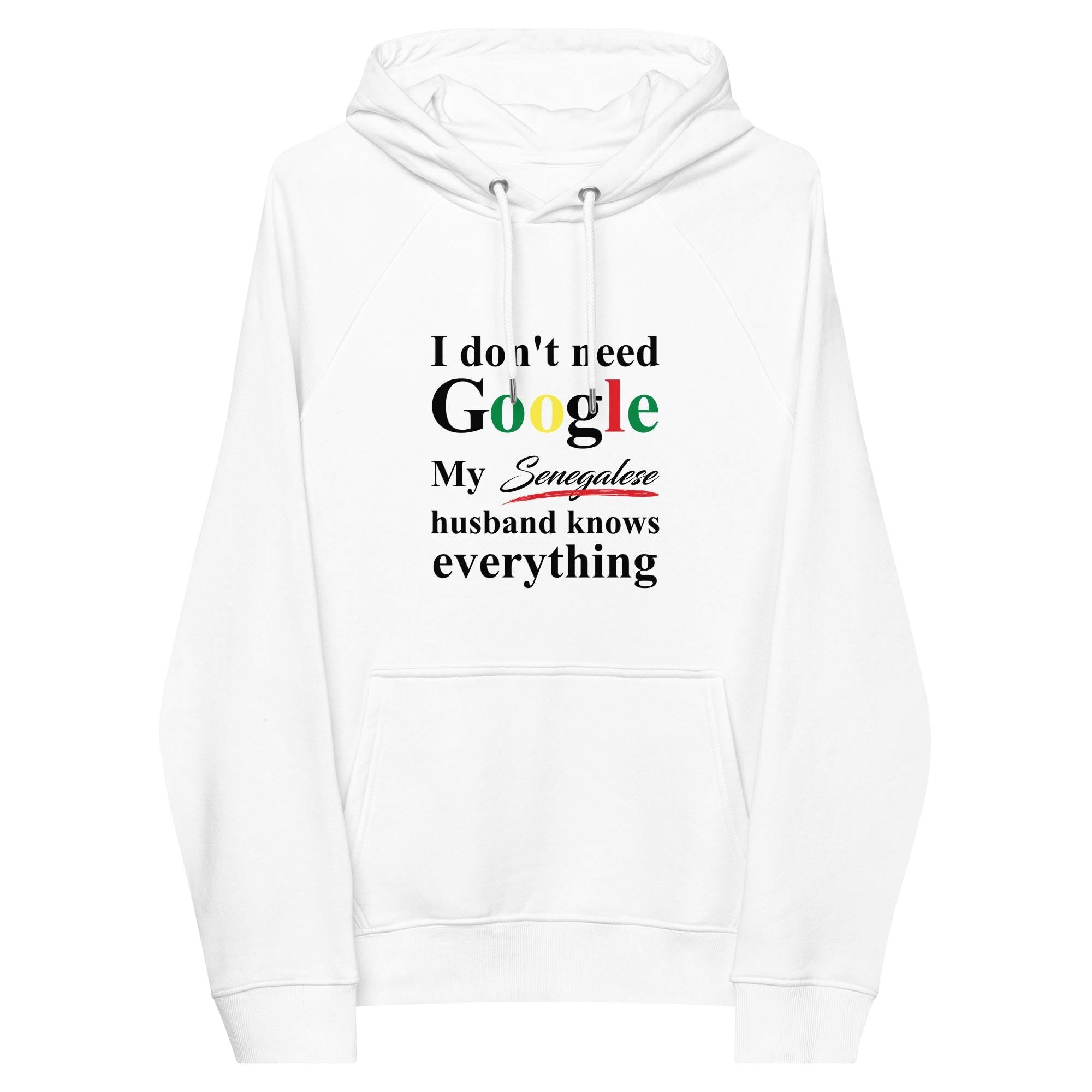 Senegalese Funny Husband eco raglan hoodie