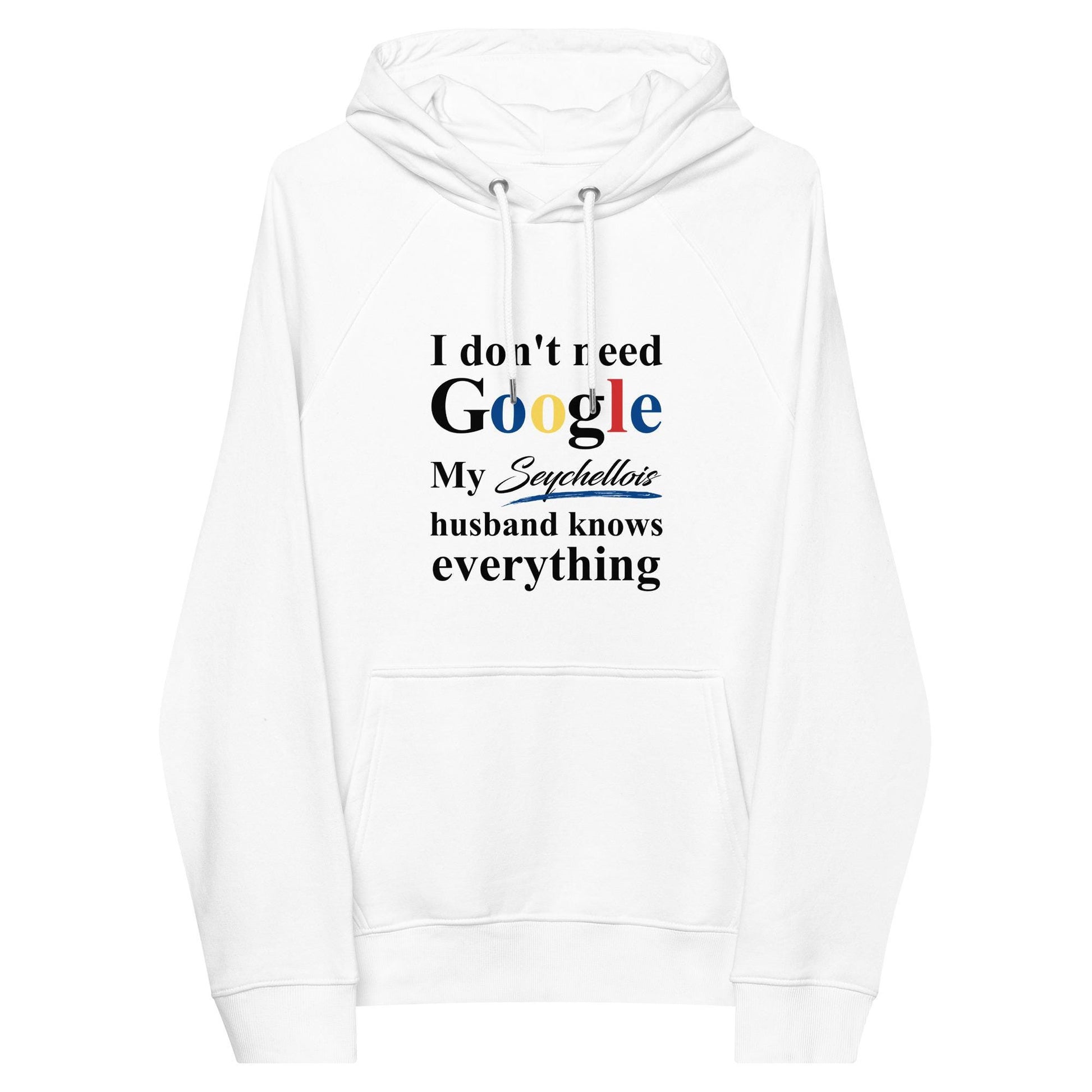 Seychellois Funny Husband eco raglan hoodie