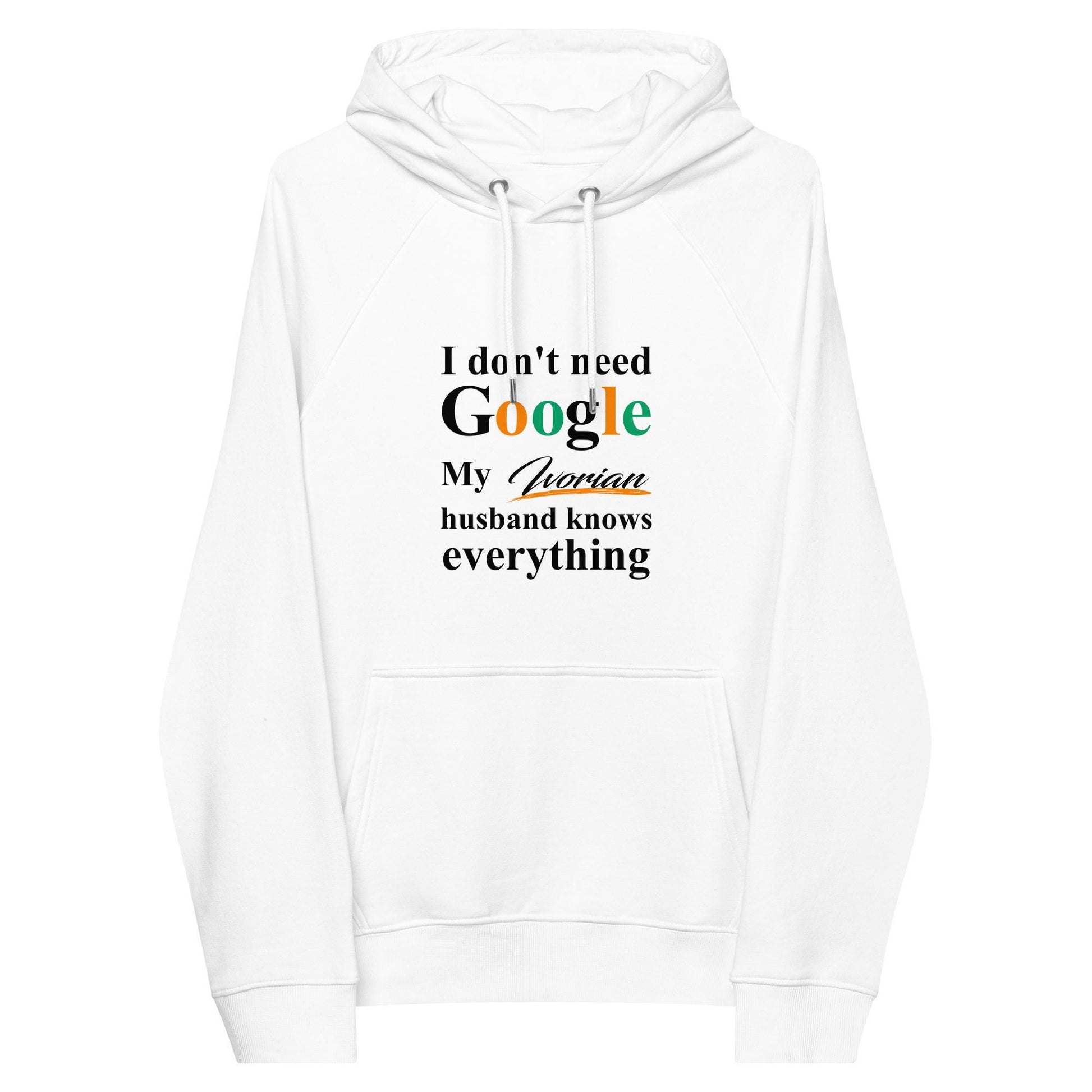 Ivorian Funny Husband eco raglan hoodie