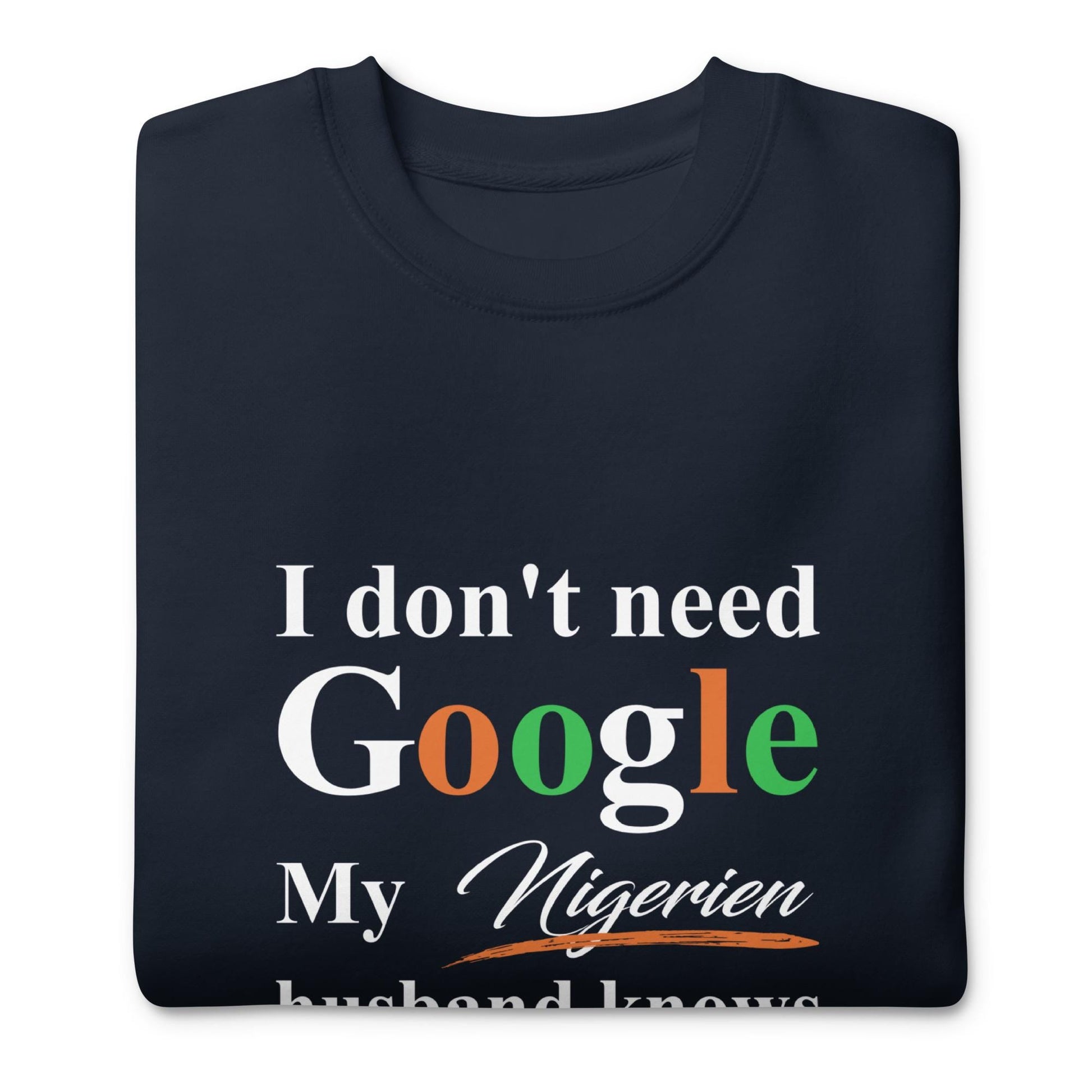 Nigerien Funny Husband Premium Sweatshirt