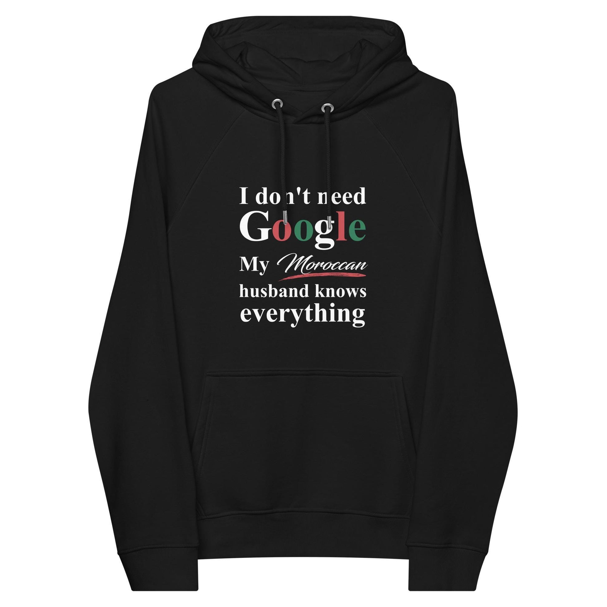 Moroccan Funny Husband eco raglan hoodie