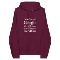 Moroccan Funny Husband eco raglan hoodie