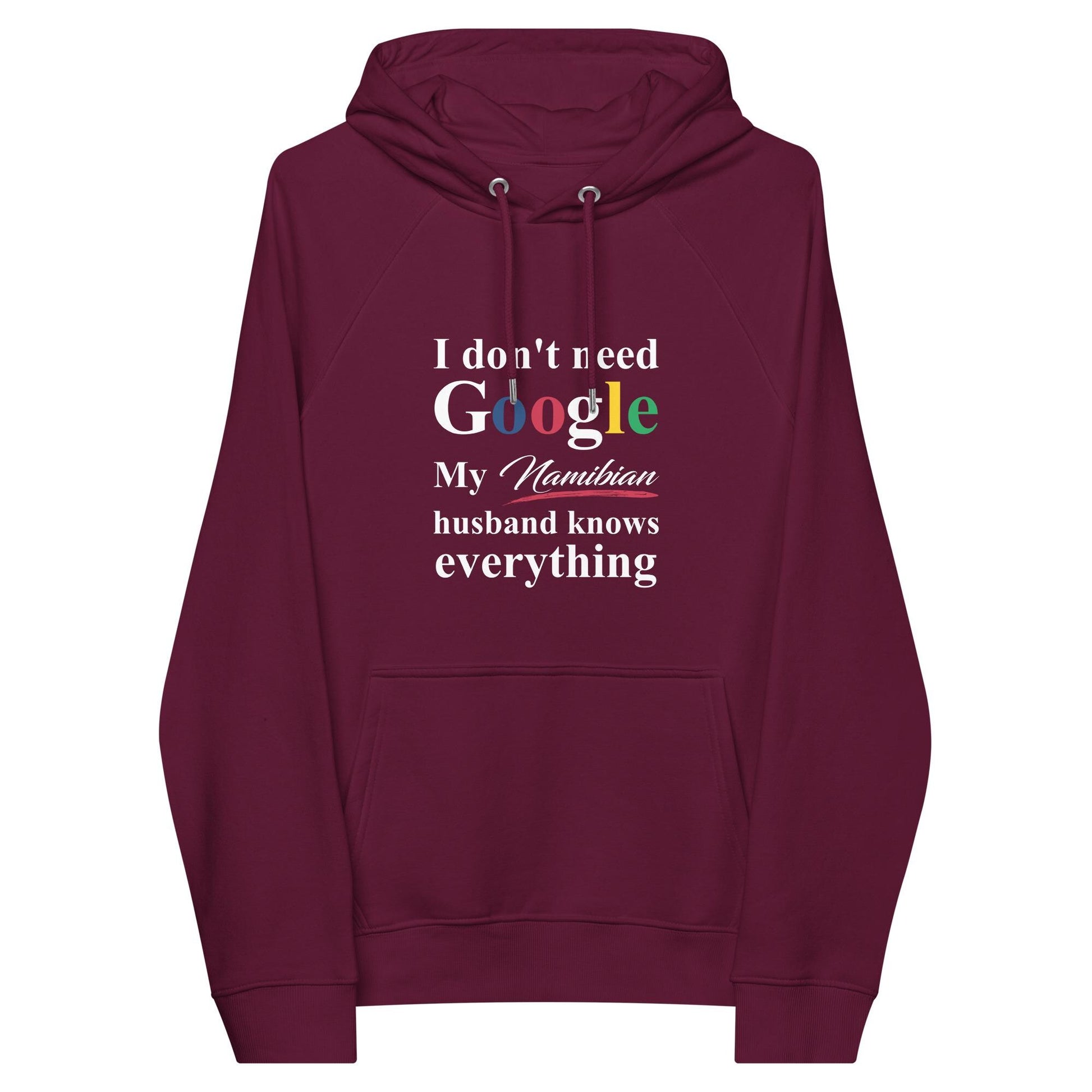 Namibian Funny Husband eco raglan hoodie