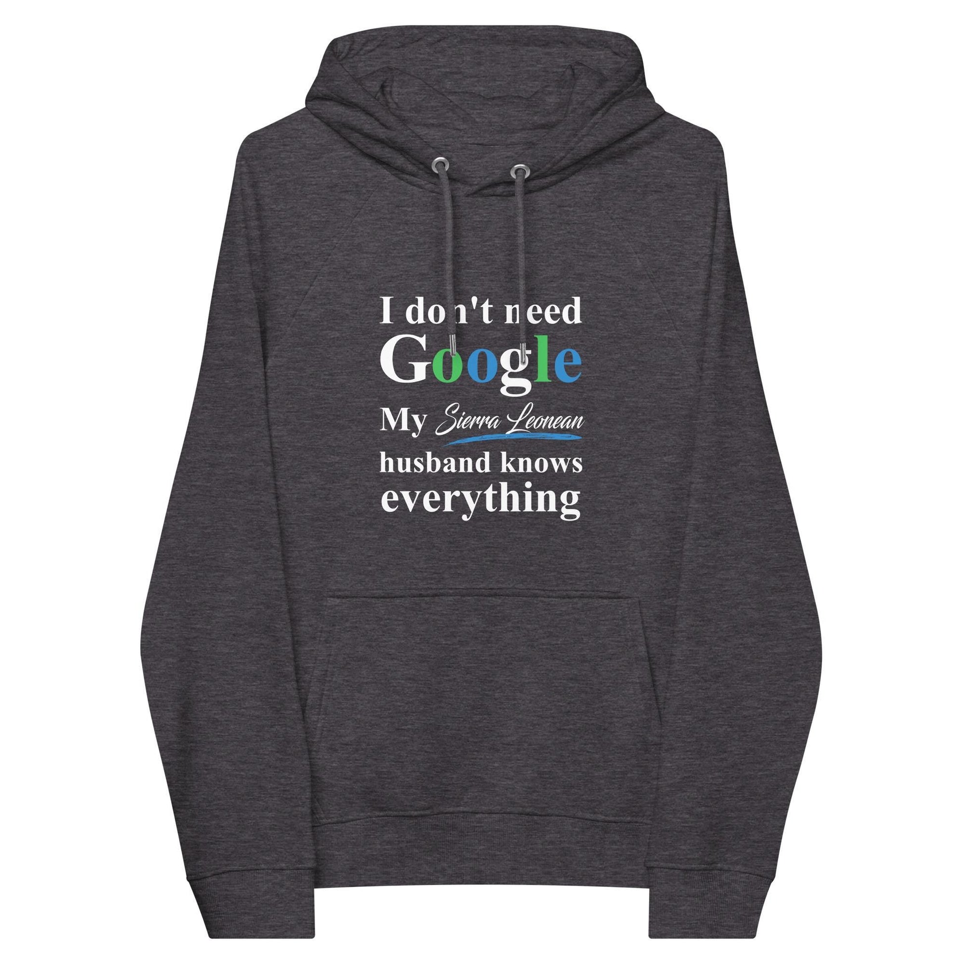 Sierra Leonean Funny Husband eco raglan hoodie