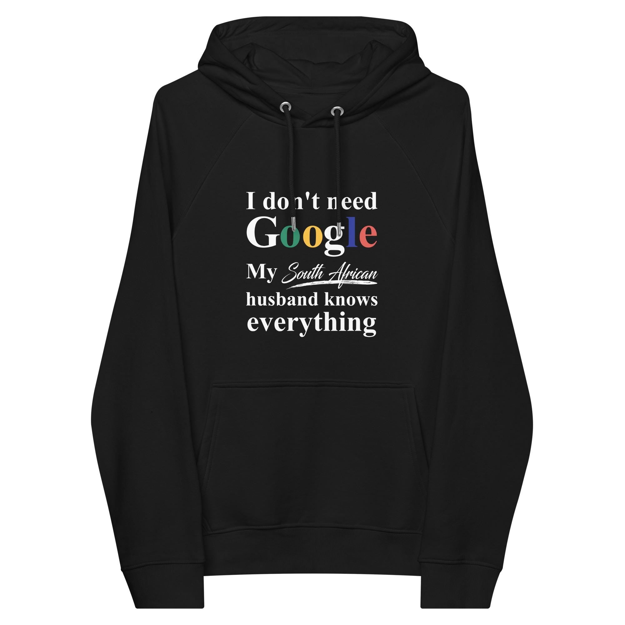 South African Funny Husband eco raglan hoodie