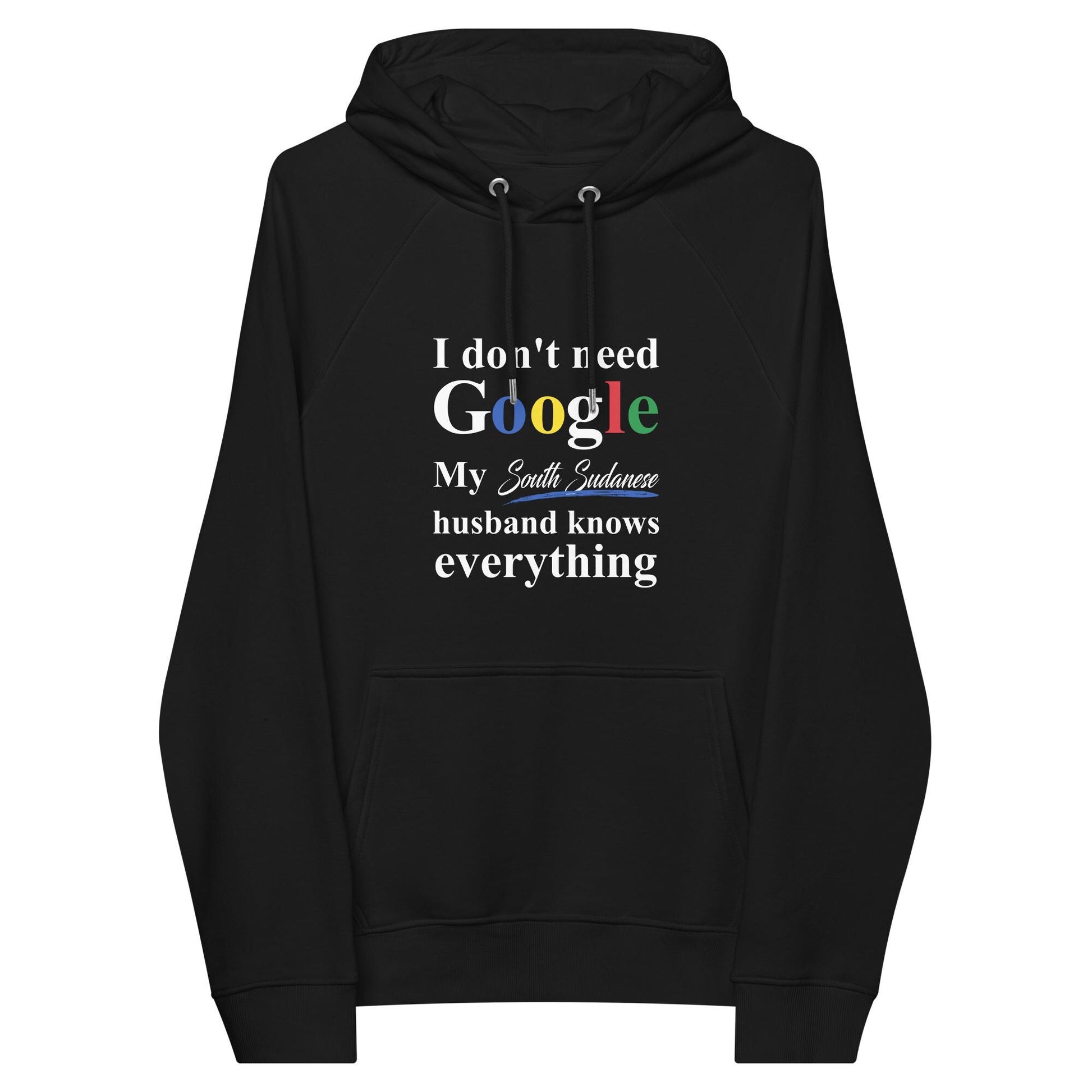 South Sudanese Funny Husband eco raglan hoodie