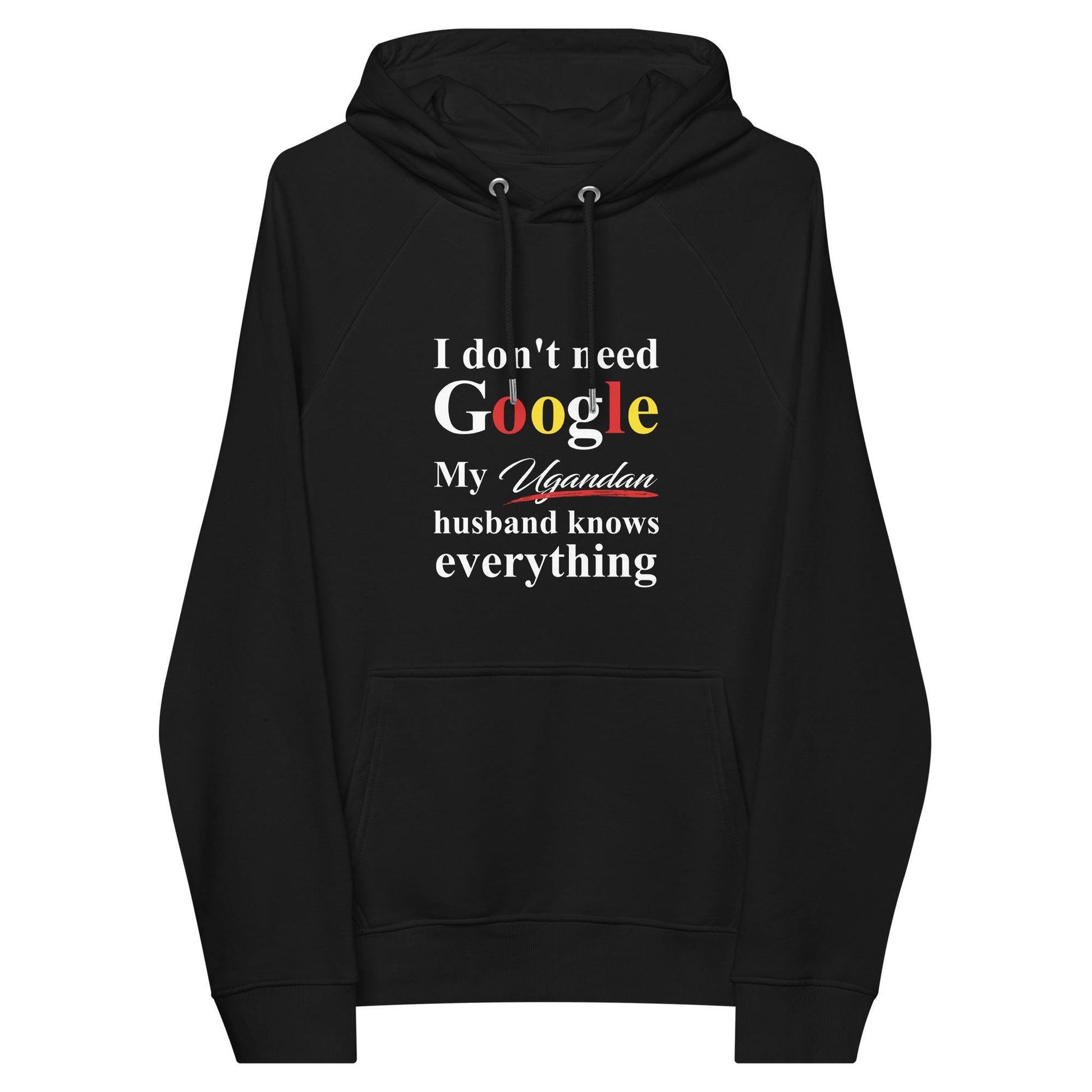 Ugandan Funny Husband eco raglan hoodie