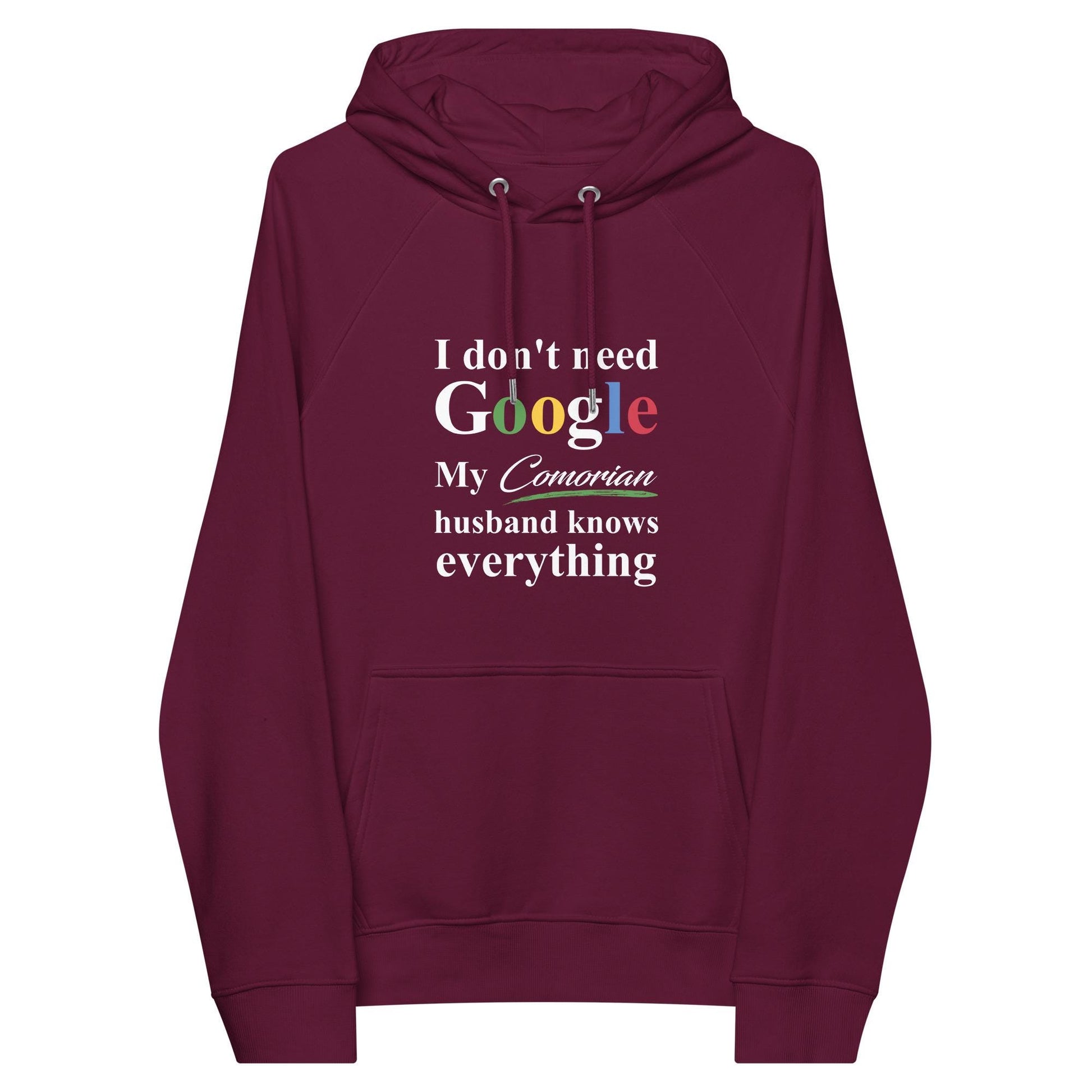 Comorian Funny Husband eco raglan hoodie