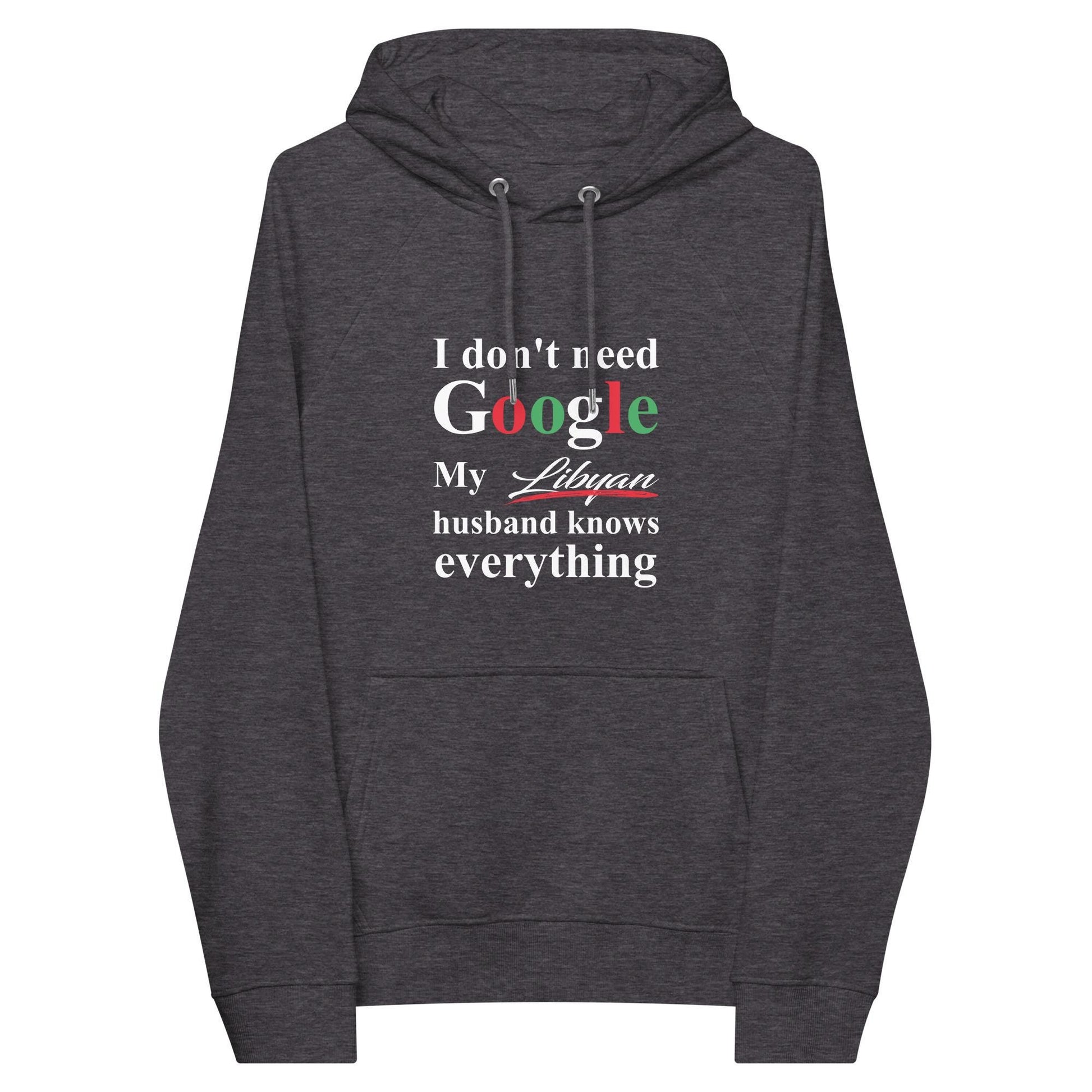 Libyan Funny Husband eco raglan hoodie