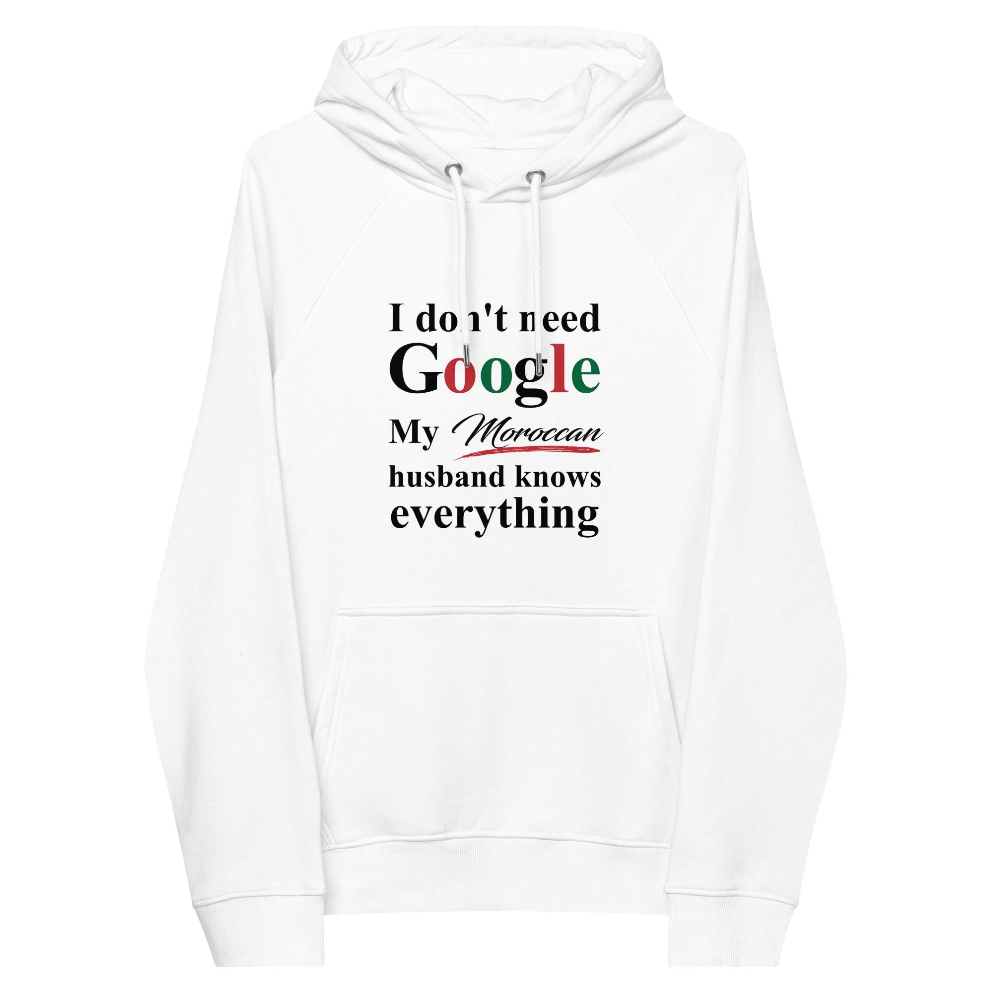 Moroccan Funny Husband eco raglan hoodie