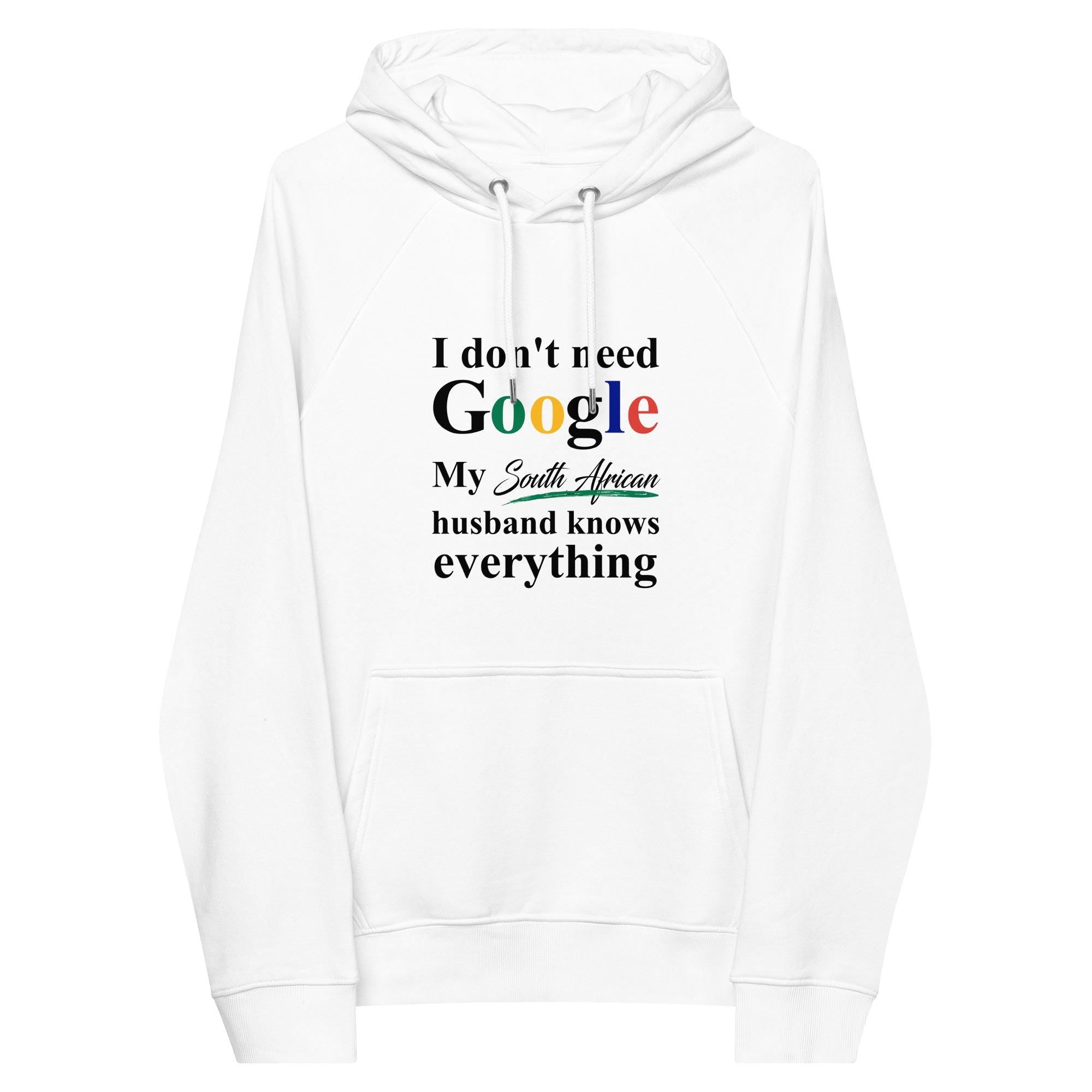 South African Funny Husband eco raglan hoodie