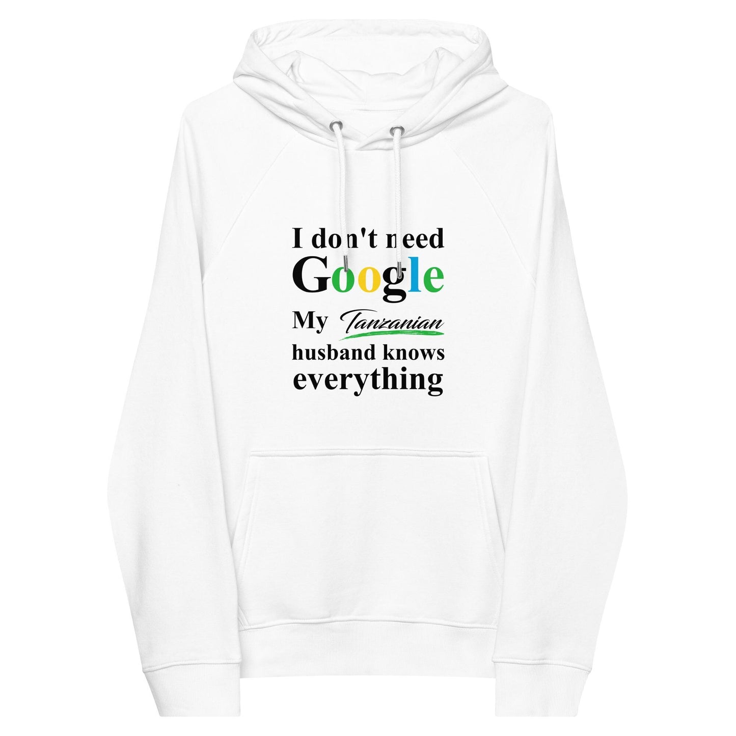 Tanzanian Funny Husband eco raglan hoodie