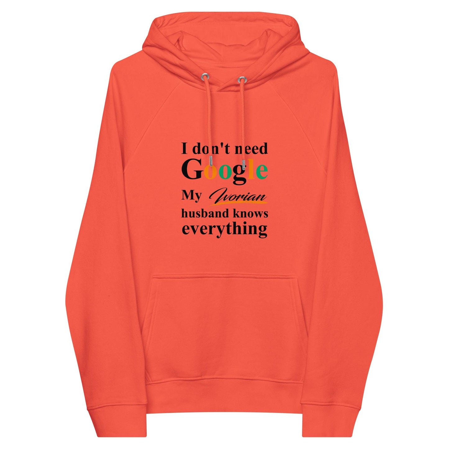 Ivorian Funny Husband eco raglan hoodie